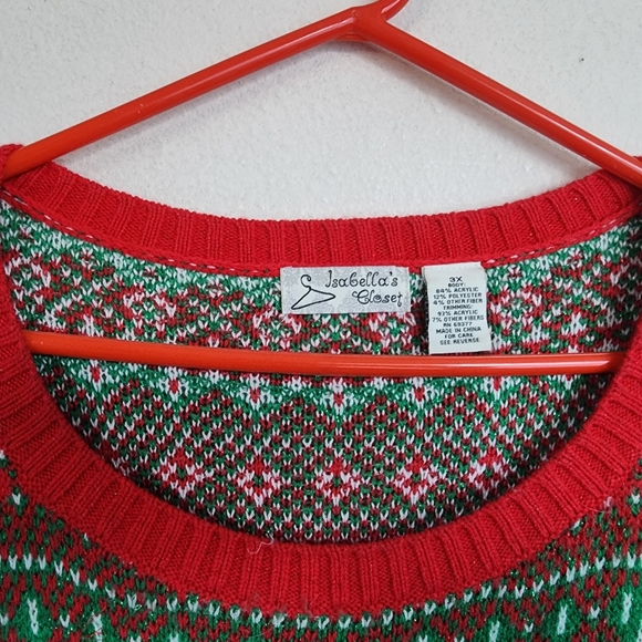 Isabella's Closet Jesus Party Like It's My Birthday Ugly Christmas Sweater Knit - Picture 8 of 8